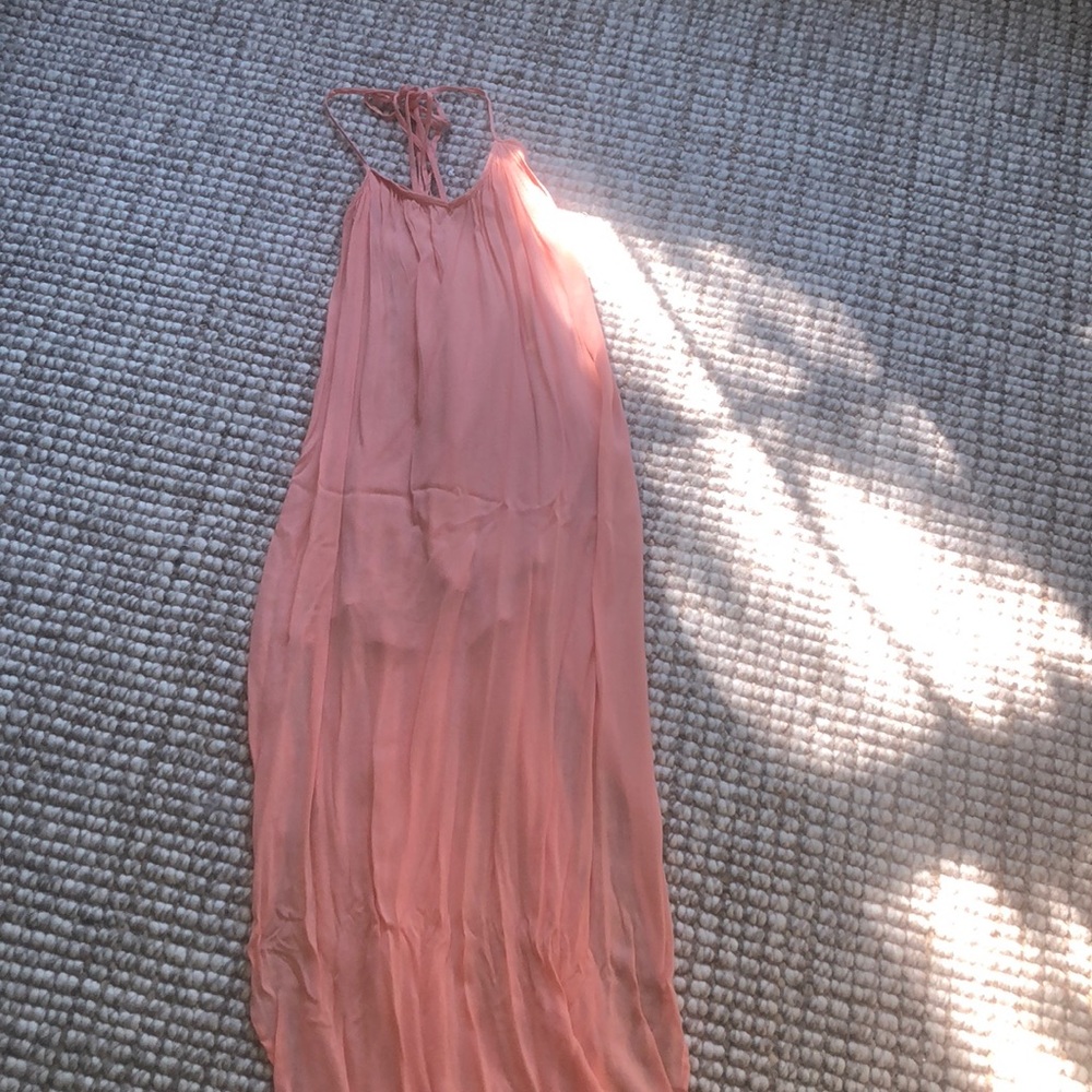 Peach maxi dress